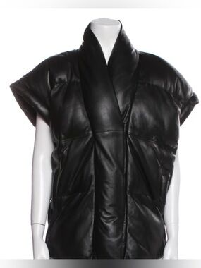 Frame Women's Sleeveless Black Puffer Jacket